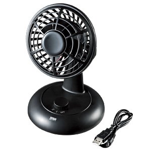 SANWA SUPPLY USB-TOY49BK USB扇風機 ブラック