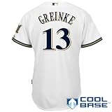 Milwaukee Brewers Authentic Zack Greinke Home Cool Base Jersey