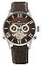 Tommy Hilfiger Men's Brown Leather Strap Watch #1710187