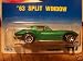 Mattel Hot Wheels 1991 1:64 Scale Green 1963 Spit Window Corvette Die Cast Car Collector #447