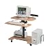 Office Products : Hi-Lo Mobile Workstation- Teak/ Black