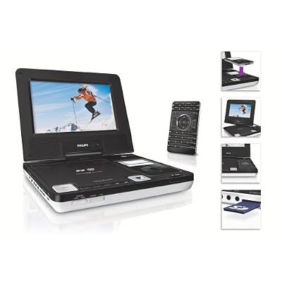 Philips DCP750/37 7" Portable DVD Player with iPod docking