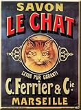 MAGNET 6X8cm PUB RETRO SAVON LE CHAT DE MARSEILLE -M605