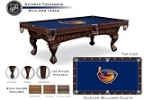 PT8-ECT 8' Elmhurst Legs and Cinnamon Finish Pool Table with Atlanta Thrashers