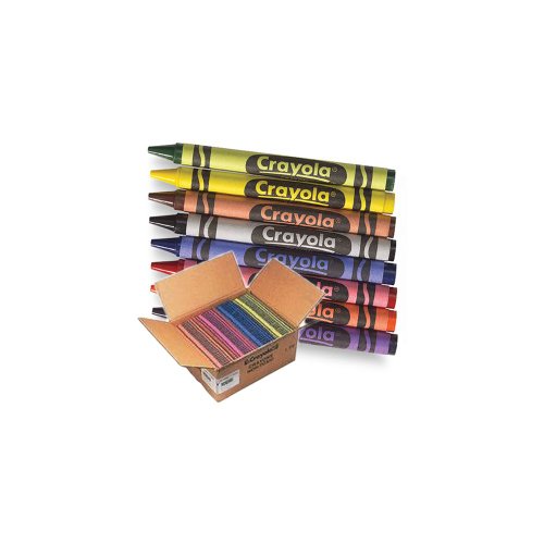 Crayola 52-8908 8 Color Bulk Pack Crayons (Case of 3,000)