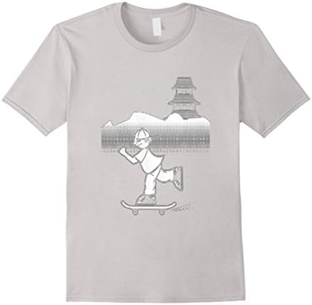 Men's Skateboard Shirt - Penn Street Pushers Shirt Medium Silver