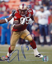 Vernon Davis Autographed / Signed San Francisco 49ers Football 8x10 Photo
