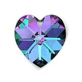 Swarovski Crystal Heart Pendant 6202 18mm Vitrail Light
