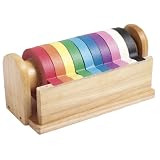 ECR4Kids Kraft Tape Dispenser with 10 Assorted Tape Rolls