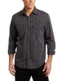 Perry Ellis Men's Long Sleeve Ombre Stripe Woven Shirt