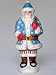 Civil War Santa Chalkware Figure