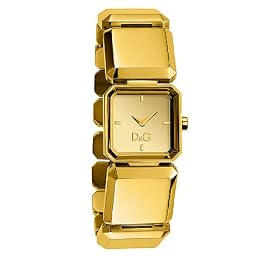 D&G DW0491 Ladies 'Stylish' Gold Mirror Finished Bracelet Watch
