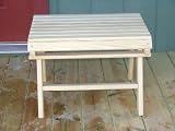 Phat Tommy Folding Southern Pine Side Table or Ottoman