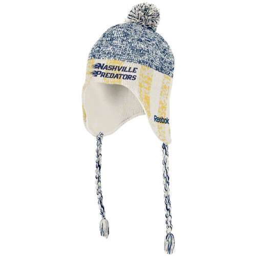 Nashville Predators Navy Tassel Knit Hat