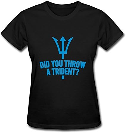 SHHY Women's Throw Trident T Shirt Small Black