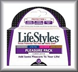 LifeStyles Pleasure Pack Lubricated Latex Condoms - 3 Pack