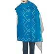 Gift for Mom Tie Dye Wool Shawl 80 x 35 inches