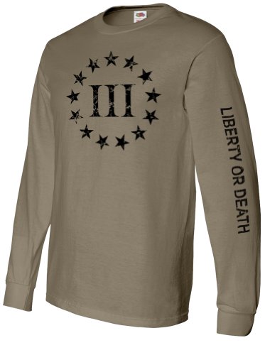 Threeper Coyote Long Sleeve Shirt - 2XL