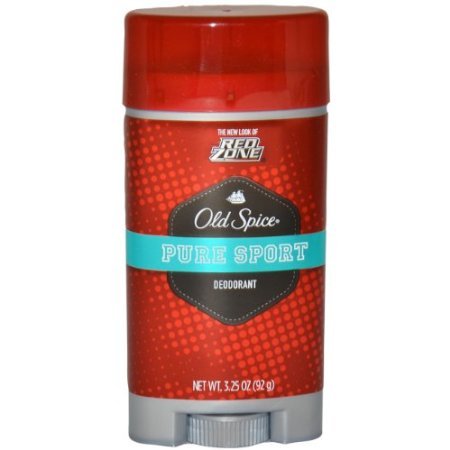 Old Spice Deodorant Red Zone, Pure Sport, 3.25-Ounce Boxes (Pack of 6)