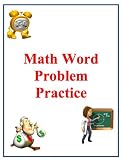 Math Word Problem Practice - Based on Common Core
