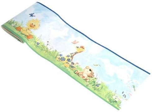 Little Suzy's Zoo "Just Moisten &amp; Hang" Prepasted Wallpaper Border by Sunworthy