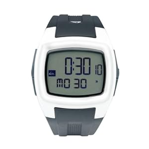 Quiksilver Men's Digital Watch M159DR-WHT With Polyurethane Strap Quiksilver Men's Digital Watch M159DR-WHT With Polyurethane Strap