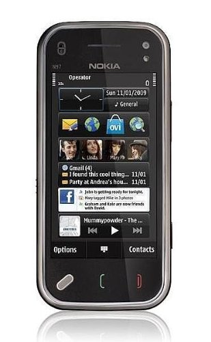 Nokia N97 Mini Version 8gb Multimedia 5+ Megapixel Camera,wifi Smartphone Black Unlocked International Version with No Us Warranty