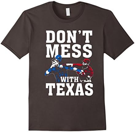 Men's Don't Mess with Texas T Shirt Large Asphalt