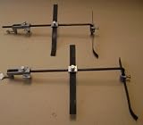Vintage Retro Craftsman Hold-Down for Bench Saws, Radial Arm Saws, and Jointers - Includes 2 steel rods, 2 rod hold down clamps, 4 adjustable spring holding fingers, and 4 finger guide clamps - Originally had thumb screws but have been replaced with normal screws
