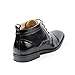 Ferro Aldo MFA-806005A Black Mens Lace up Perforated Dress Ankle Boots Shoes w/ Leather Lining