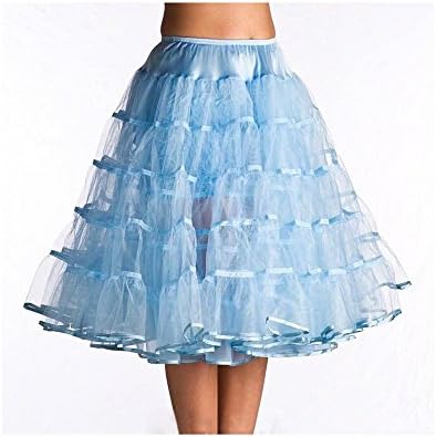 Sweetdresses Vintage Women's 50s Rockabilly Tutu Petticoat (Large/XLarge, Light Blue)
