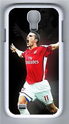 S4 Case, Galaxy S4 Case, Customize Samsung Galaxy S4 Hard Plastic White Protective Case Shock-Absorption Bumper Case for New Galaxy S4 - Arsenal Robin Van Persie