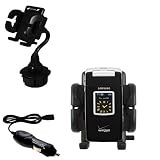 Samsung A990 Auto Cup Holder with Car Charger - Uses Gomadic TipExchange