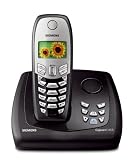 Siemens Gigaset C455 colour, Schnurloses DECT-Telefon mit Farbdisplay und integriertem Anrufbeantworter, schwarz - 