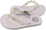 3dimensional Themed Heavy Duty Flip Flop Sandals Available in Women's Sizes 5-10 with Tennis Charms
