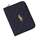【Ralph Lauren/ラルフローレン】定番ロゴ刺繍・母子手帳ケース/キルティング地/ネイビー 並行輸入品 二人