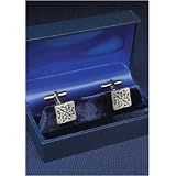 Kitchen & Housewares : Celtic Square English Pewter Cufflinks - Sterling and Classic