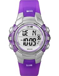 Timex Womens T5K459 1440 Sports Digital Silver/Translucent Purple Resin Strap Watch