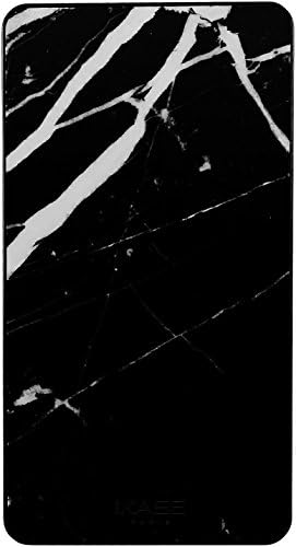 The Kase Collection Naturalista Power Bank 6000 mAh, Black Marble AND Marine Shell Black Unique size