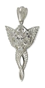 Herr der Ringe Schmuck Arwens Abendstern Filigran 925 Silber Anhänger