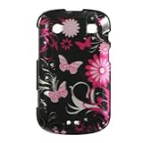 Pink Butterflies Black Protector Case for BlackBerry Bold 9900 9930