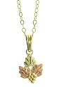 Beautiful! 10k Yellow-gold Classic Black Hills Gold Three Leaf with Grape Cluster Pendant