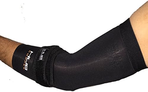 Elbow Pain System Solution Pack. Includes (1) Copper Compression Elbow Sleeve, (1) Tennis Elbow Strap, (1) FREE SPORT SACKPACK (Medium)