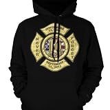 September 11th Firefighters Emblem, 10 Years Never Forget Mens Sweatshirt, 9-11 Memorial Mens Pullover Hoodie