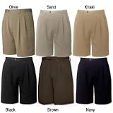 Cutter & Buck Mens Big/Tall Gabardine Microfiber Shorts