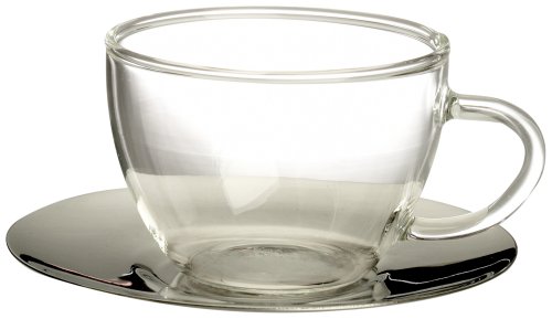 Buy Bormioli Rocco H Drink Espresso Cups and Steel Saucers, Set of 4, Gift Boxed online at Discounted New and Used prices. Delivered to your door with Off-The-Bookshelf.
