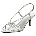Lauren Ralph Lauren Women's Tyra Sandal,Silver Kidskin,6.5 M