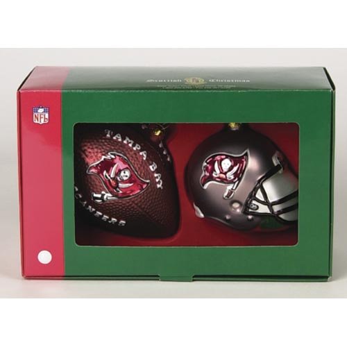 Tampa Bay Buccaneers Double Ornament Set