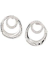 14K White Gold Diamond Earrings - 0.37 Ct. -- LIFETIME WARRANTY