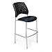 OFM 328S-VAM-605 Stars Cafe Height Vinyl Silver Chair, Navy